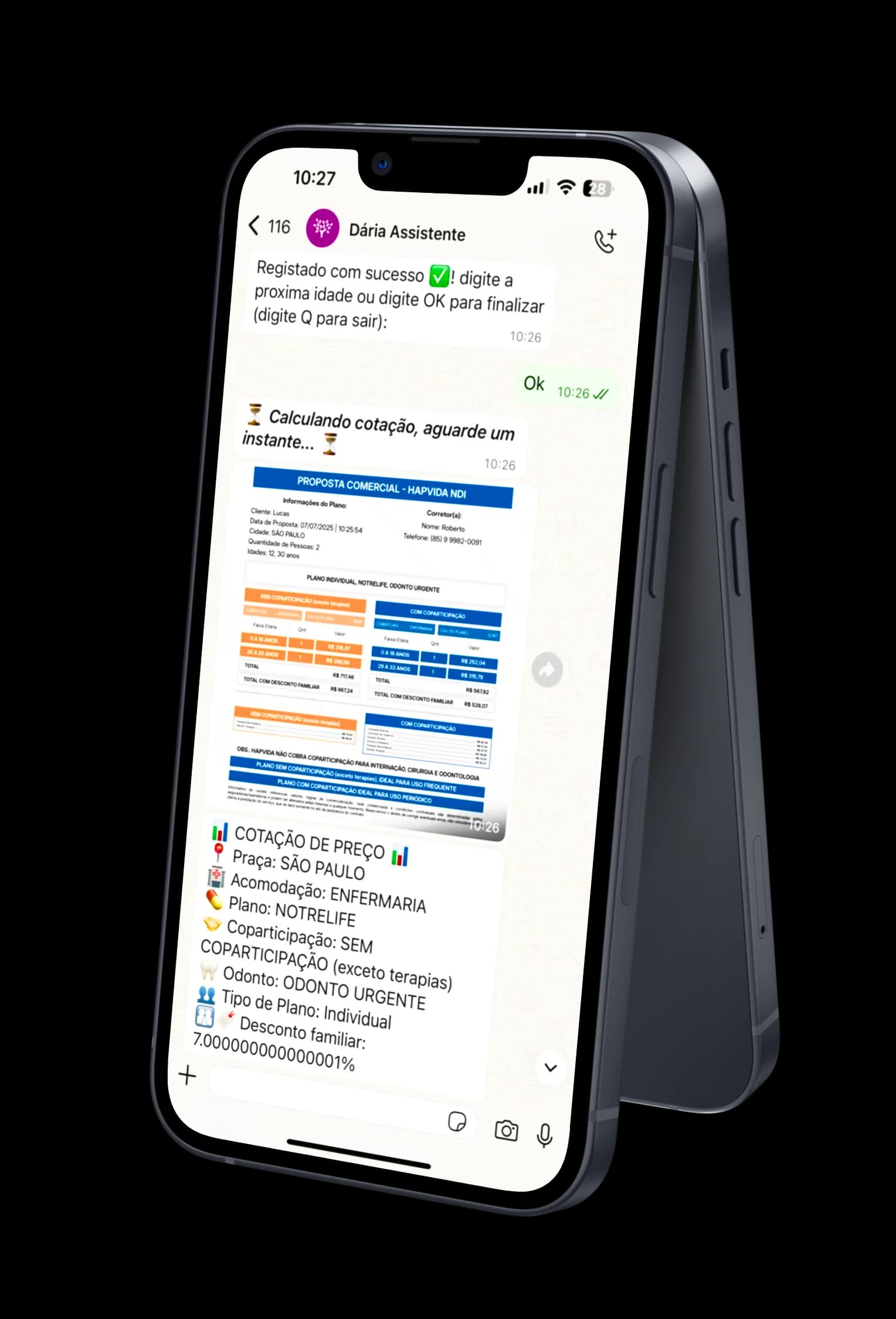 Cotação de Preço Instantânea